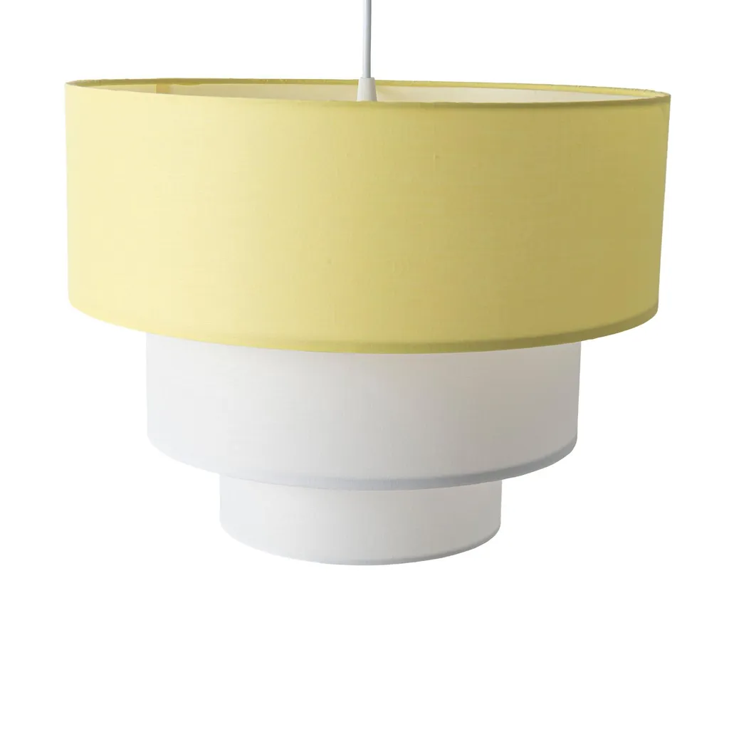 Lampada LEVEL Minimal 3 Livelli - Sospensione Chic Tessuto Ø38cm - 4