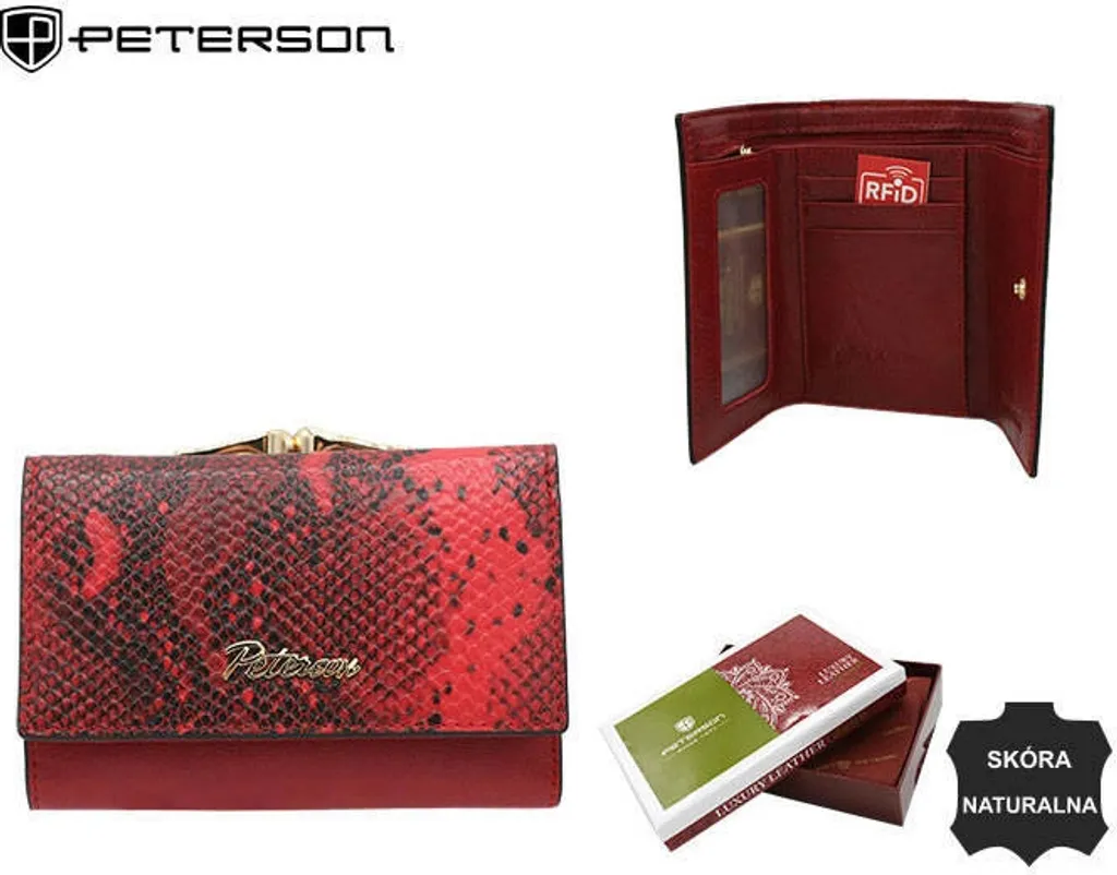 Portafoglio Peterson Donna Pitonato - Accessorio Lusso Pelle 2026 - 16