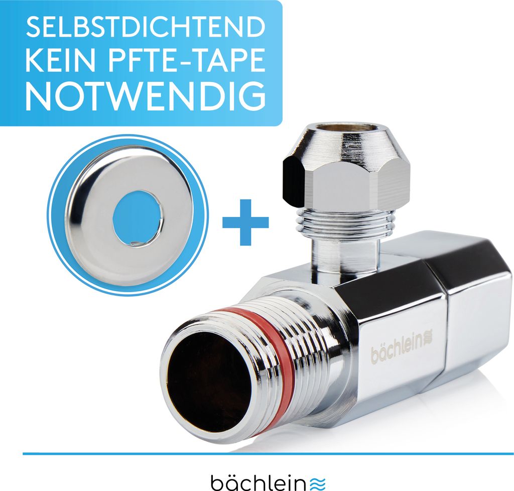 Bächlein Universal Eckventil selbstdichtend mit Produktbild 3