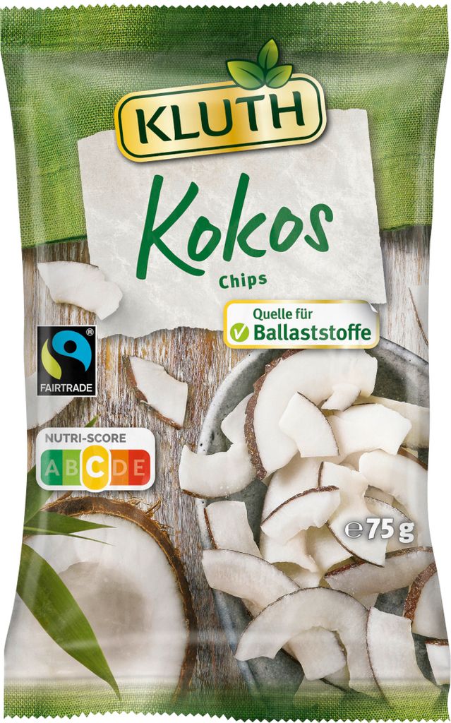 Kluth chips di cocco essiccato, delizioso snack salutare Immagine del prodotto 
