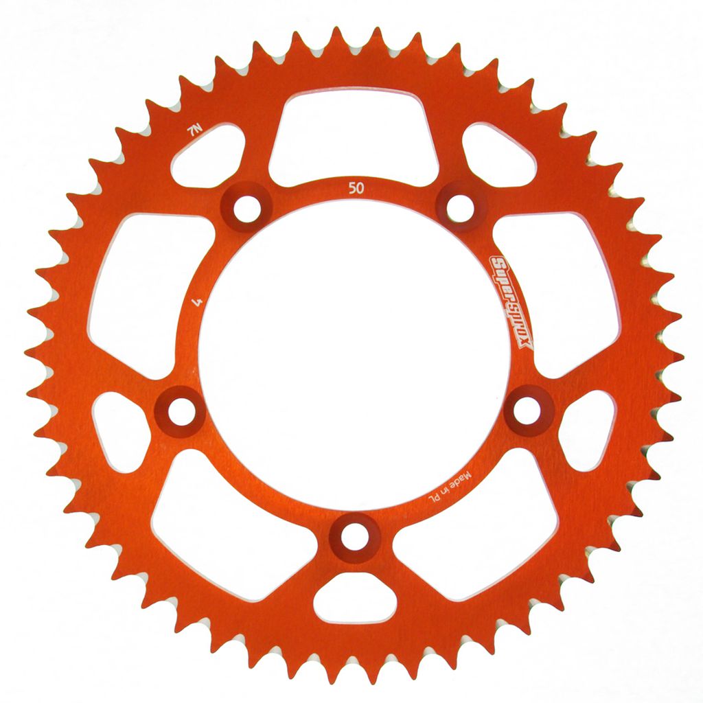 Supersprox Kettenrad 420 LK 115,0mm Ø 98mm 50Z 5-Loch Aluminium orange