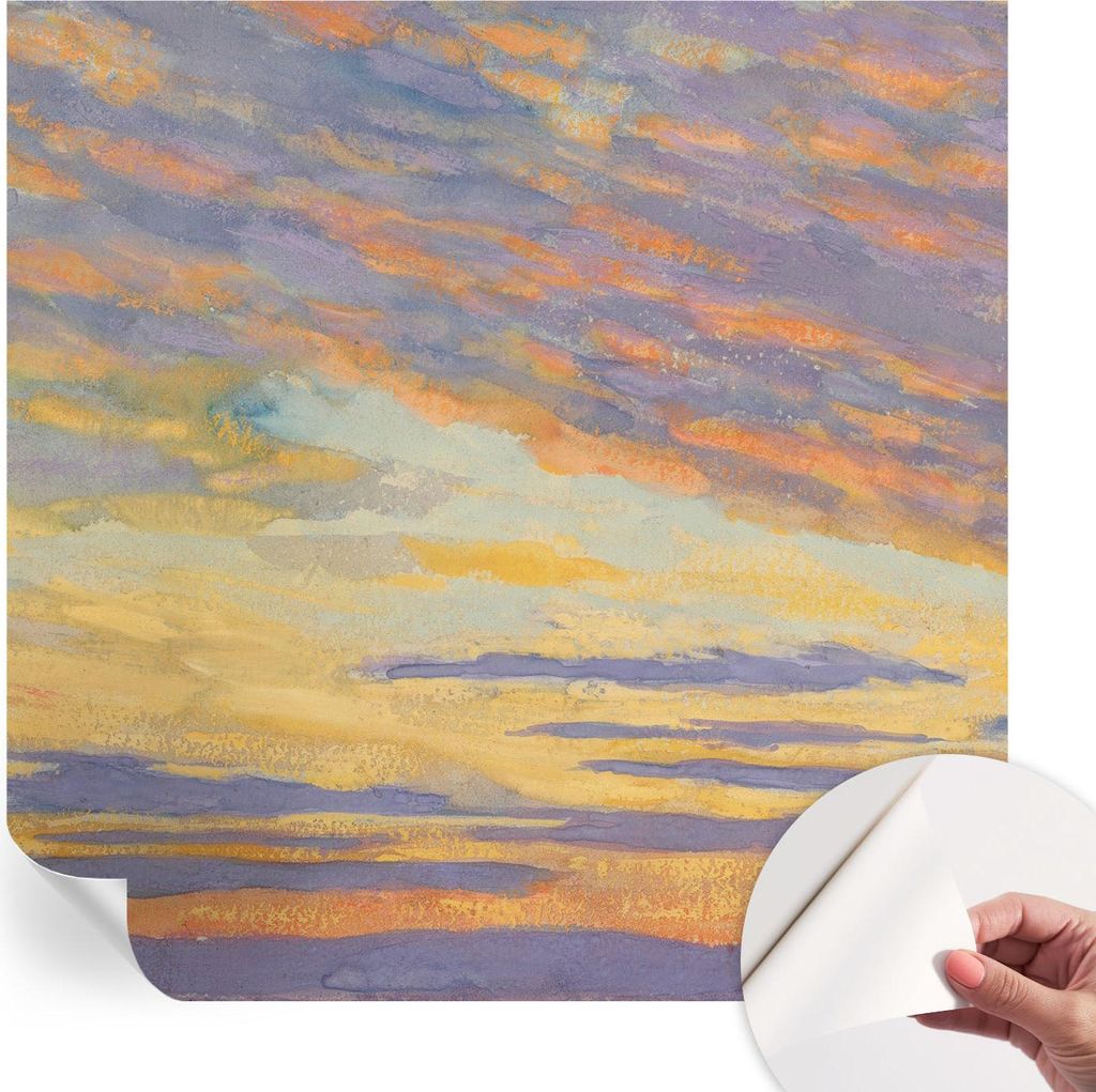 Selbstklebende Wandtapete - Dekorative Tapete für Wohnzimmer - Klebefolie für Wandbilder - Tapetenfolie für Wanddekoration - 250x250 cm - Pastel...