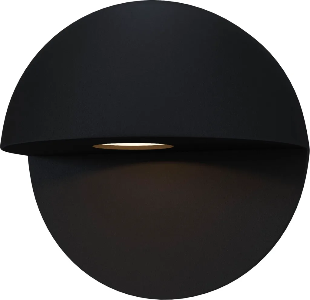 Applique murale LED étanche IP54 Maytoni Mezzo, fini noir anti-rouille