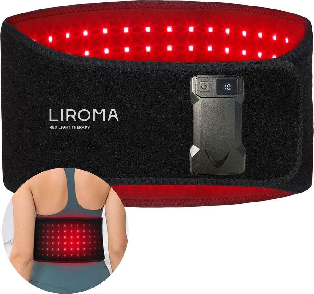 LIROMA® Rotlicht Therapie Gürtel – Infrarot Lichtband mit Produktbild 