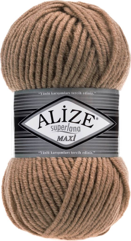 100g Strickgarn Strickwolle Alize Superlana Maxi 25% Wolle, 100g, Farbwahl