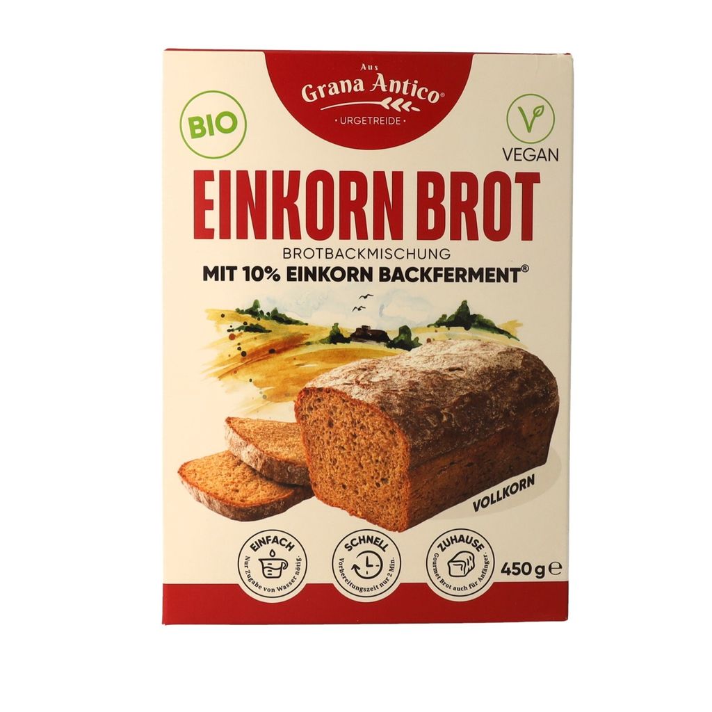 Grana Antico   Einkorn-Backmischung Vollkorn 450g Produktbild 