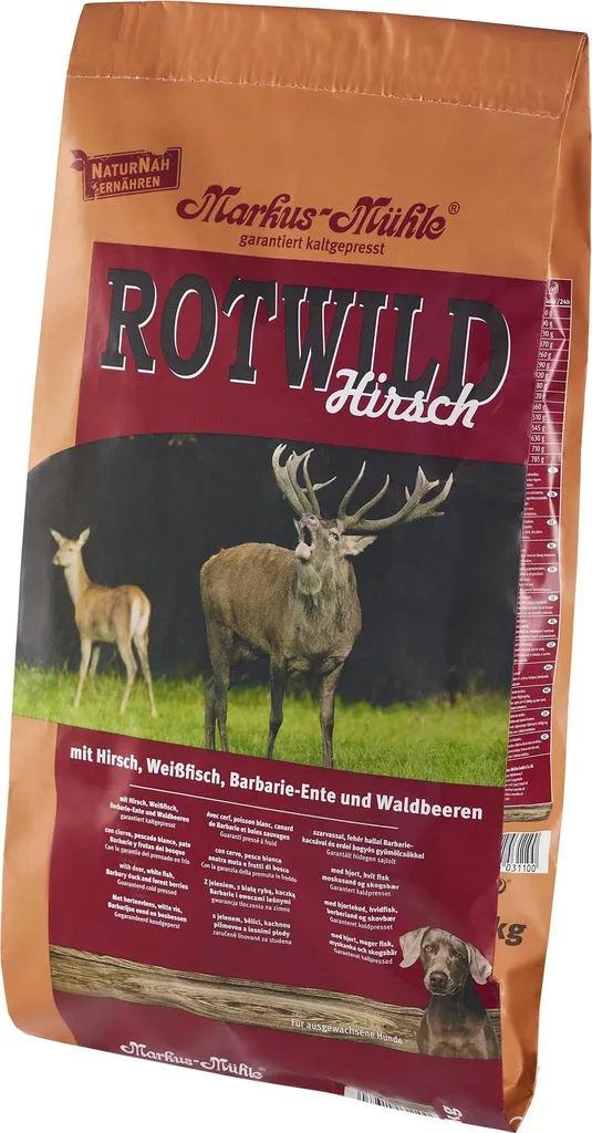 Markus Mühle Rotwild Hirsch 5kg Croquettes de Cerf pressées à froid