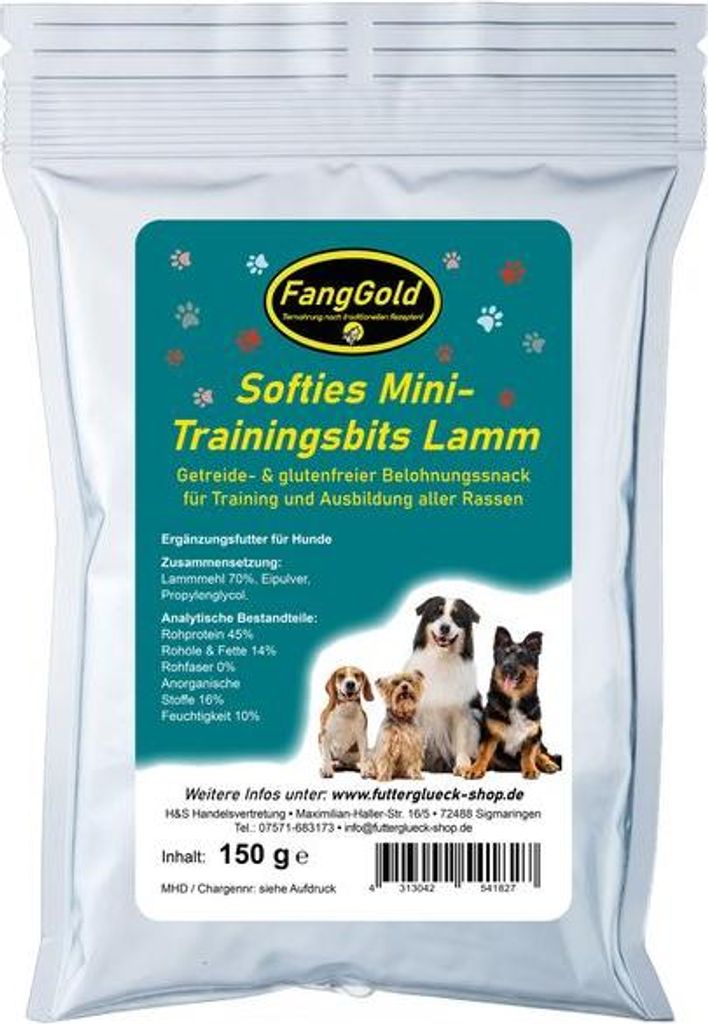 FangGold Softies Mini-Trainingsbits Lamm 150 g