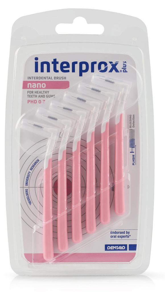 Interprox Ragers plus nano roze (6 stuks) Productafbeelding 