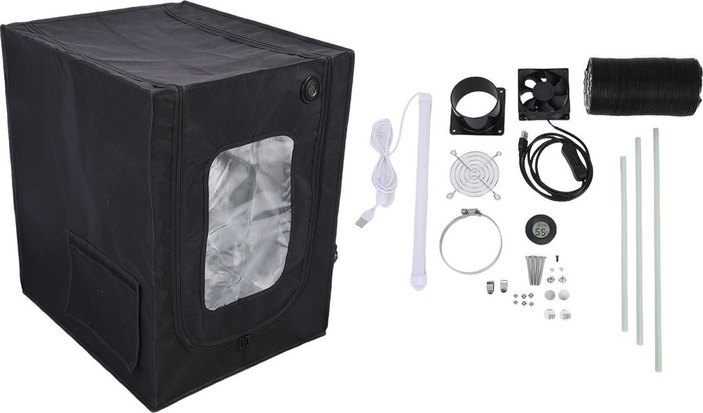 Feuerfestes Gehäuse passend für Bambu Lab P1 X1 A1 3D-Drucker, Staubschutzhaube mit konstanter Temperatur, Lüfter und LED-Beleuchtung