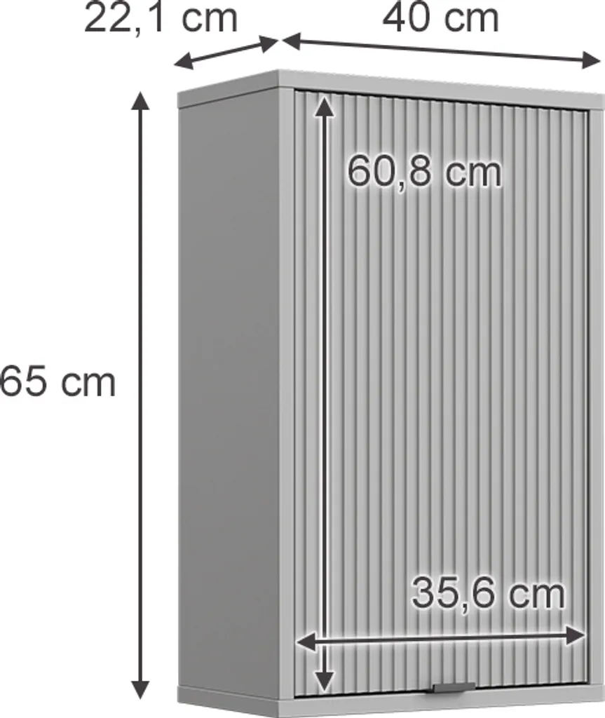 Acquista Vicco Mobile Bagno Eliza Grigio 40x65 - Offerta Online - 3