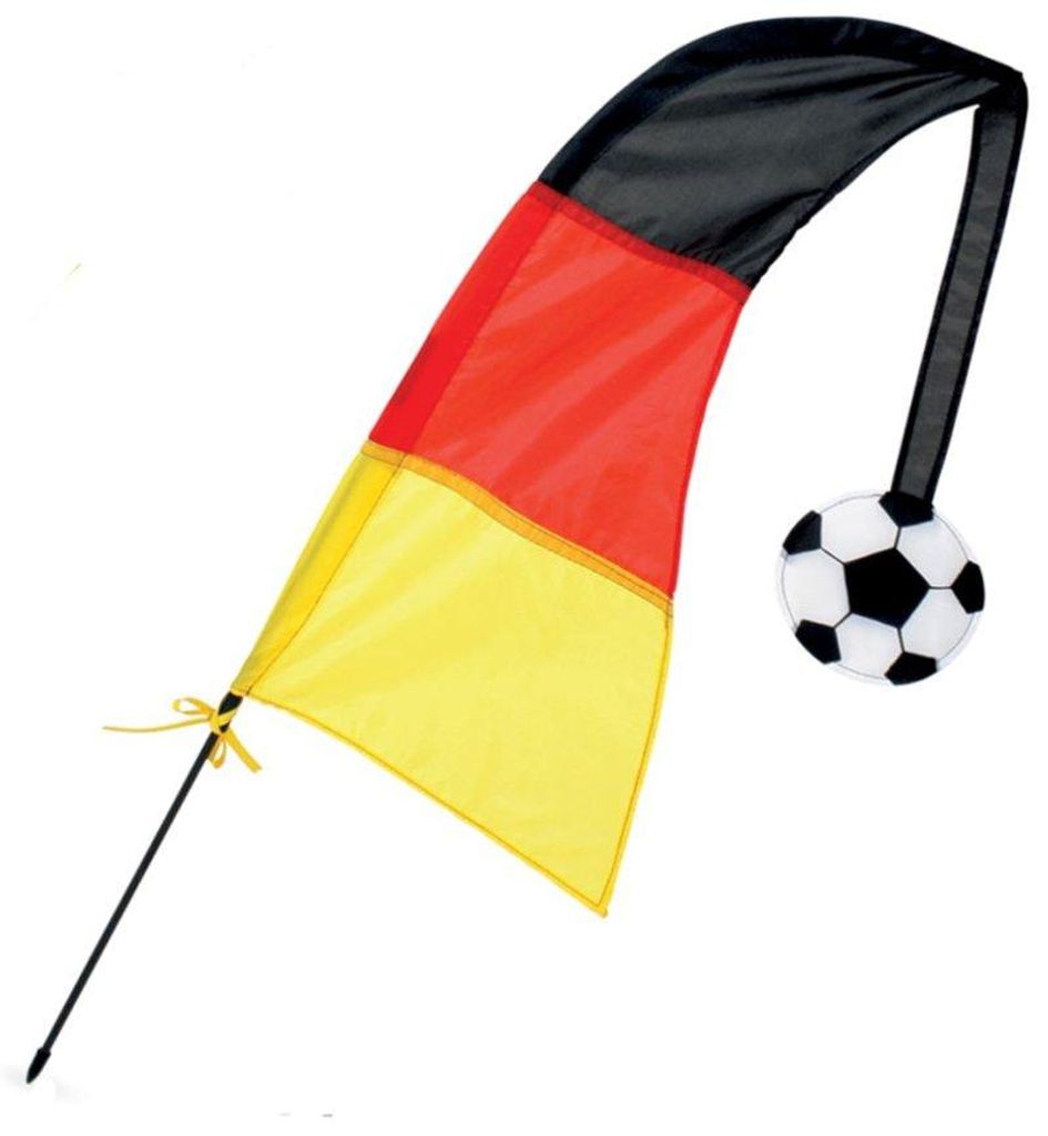 Windfahne "FAN" Deutschland Fanartikel schwarz-rot-gold (ca. 150 cm)