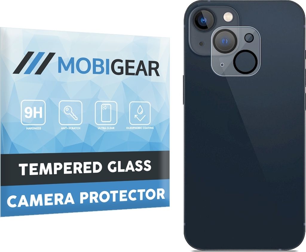 Mobigear iPhone 13 Mini Panzerglas Gehärtetes Glas Kamera Schutz - Hüllenfreundlich