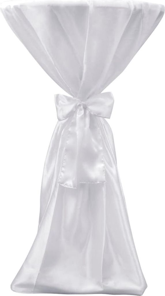 vidaXL 2 x Tischhusse Stehtischhusse weiß 60 cm