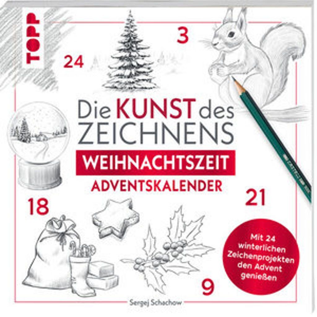 TOPP Verlag Kunst des Zeichnens Weihnachtszeit, Box, Voľne Obrázok produktu 