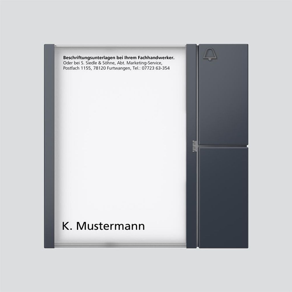 SIEDLE KlingelMod Bus 1RT anthgr 99x99x27 BTM650-01AG