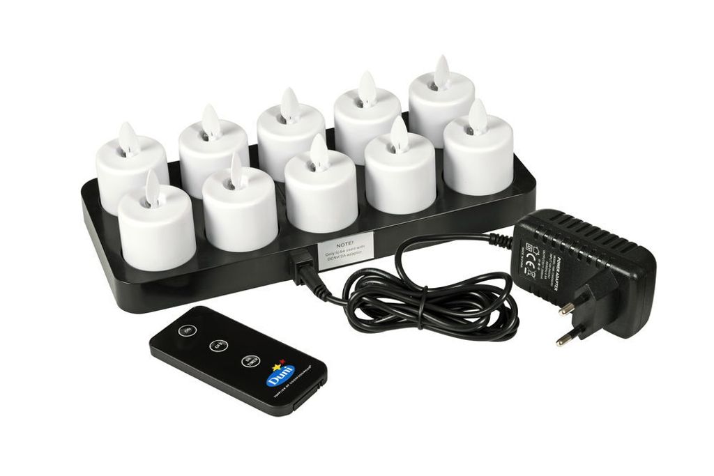 Duni LED Set Moving Flame 38x 36mm 10 Stück Produktbild 
