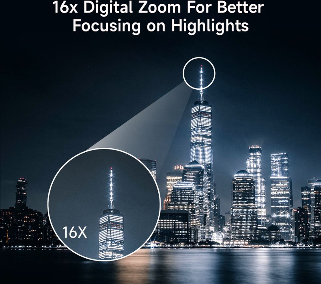 INF Digitální fotoaparát 5K/48MP/16X zoom/6osá stabilizace Obrázek produktu 6