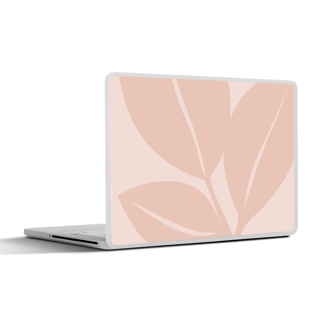 MuchoWow Laptop Aufkleber Sticker Cover Sommer - Blätter - Pastell 30x22 cm - Laptop-Sticker