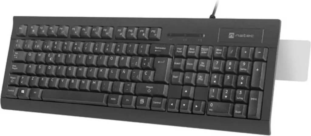 Clavier d'ordinateur filaire Natec NKL-2052 Noir au format Espagnol Slim