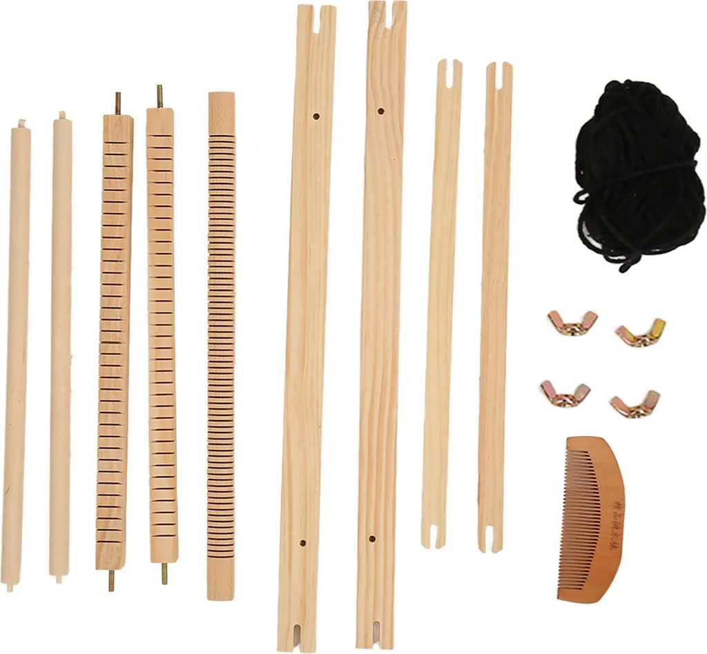 Kit de tissage manuel en bois naturel pour enfants et loisirs créatifs
