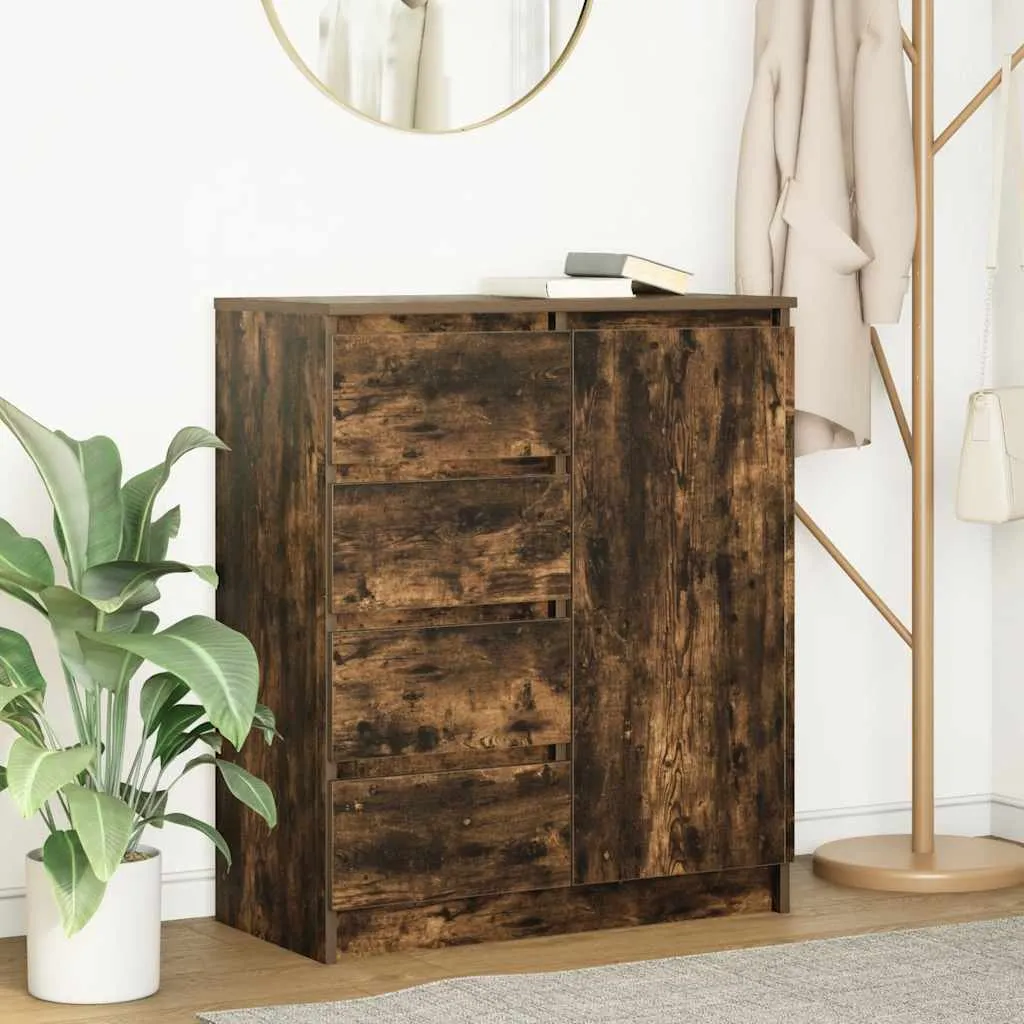 Credenza vidaXL 71x35x84 cm Rovere Fumé: Arredo Moderno e Funzionale