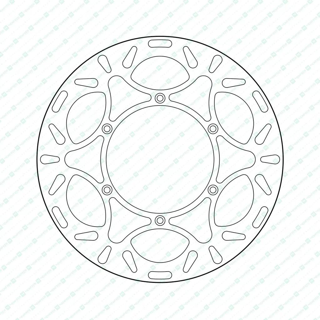 Disque de frein arrière rigide de 270 mm avec fixation 6 trous standard
