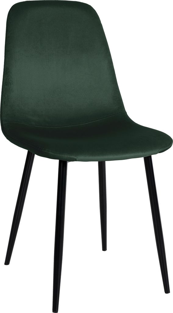 DELUKE Esszimmerstuhl MOVI - Grün Samt, Metall | 88x44x51cm | Strapazierfähiger & pflegeleichter Bezug | Esszimmerstühle Stuhl Esszimmer Küch...