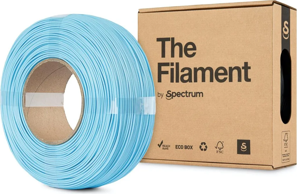 Filament PLA 1.75mm bleu ciel 1kg idéal pour maquettes et décors créatifs