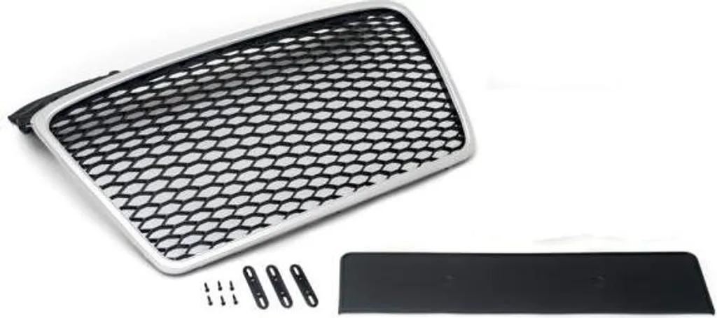 Calandre Sport noire Audi A4 B7 avec support de plaque immatriculation