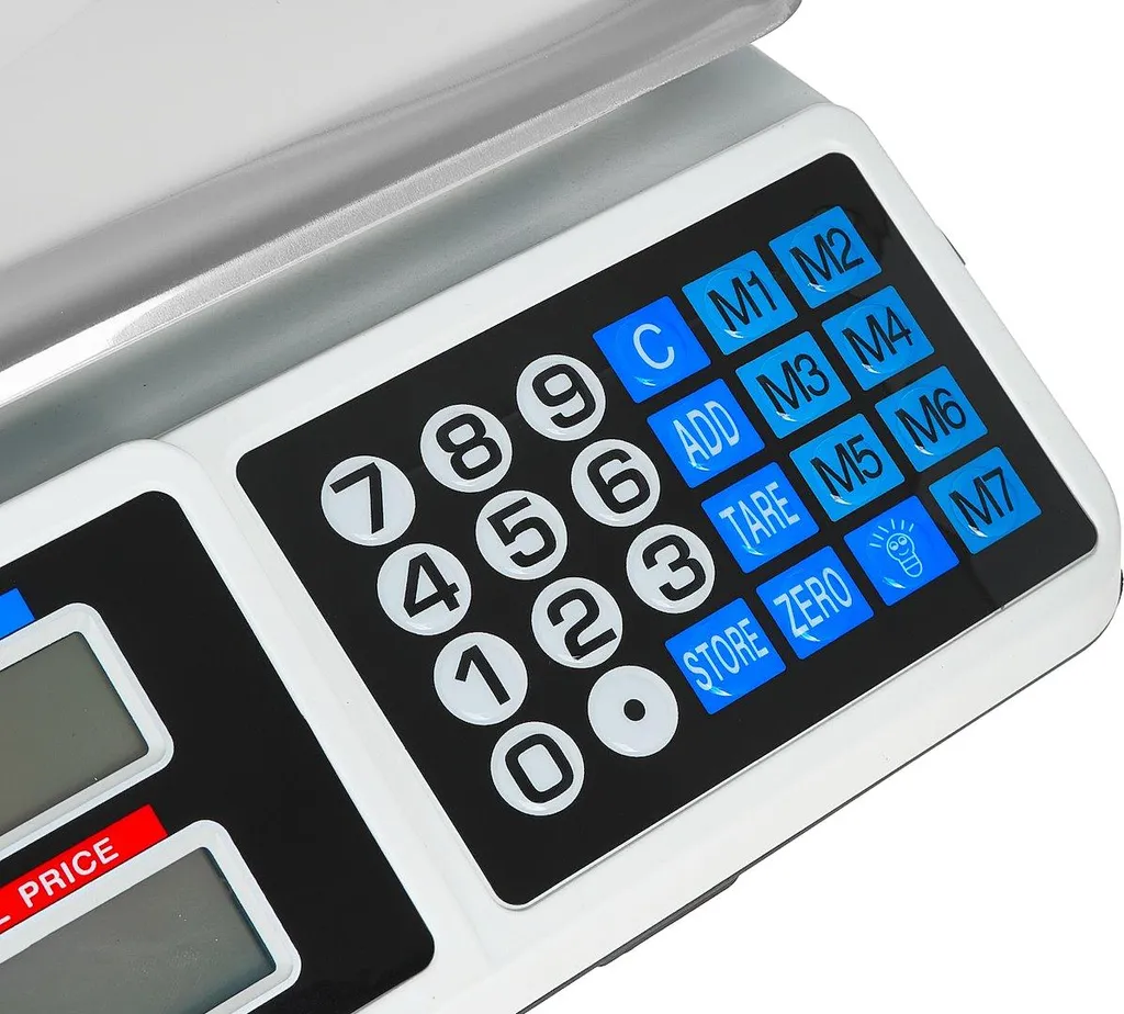 Bilancia Elettronica 40kg da Cucina Digitale e Professionale con Display LCD ad Alta Precisione
