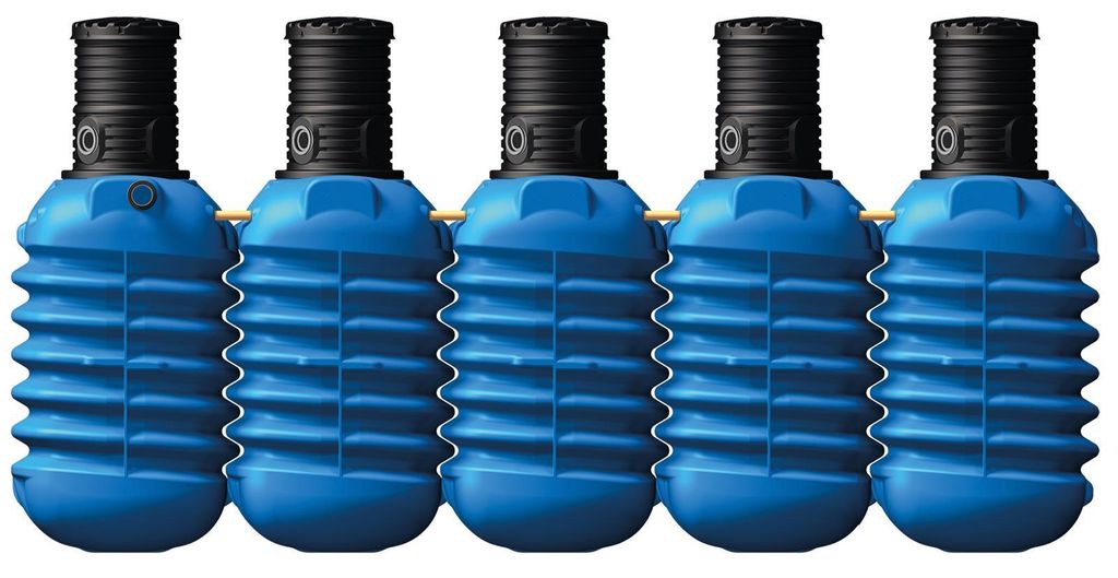 Erdtank 4rain Modularis Paket 12500 L Haus (Lieferung Frei Bordsteinkante unabgeladen)