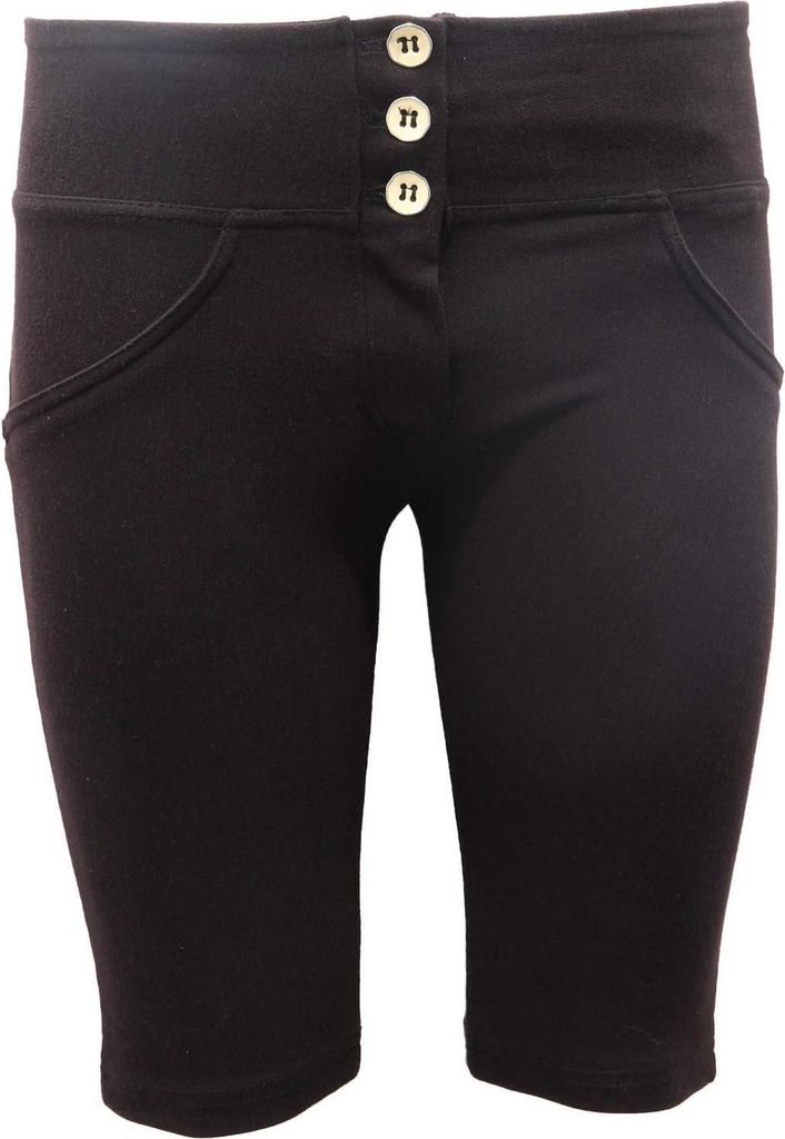 9568AM Leggings ciclista donna FREDDY Frau Fahrradhose schwarz
