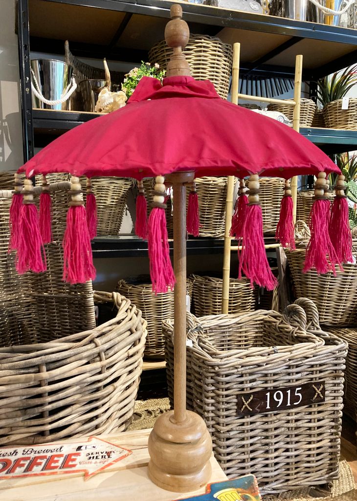 Sonnenschirm Dekoration Dekoschirm Bali Mini Pink 50x75cm 118700