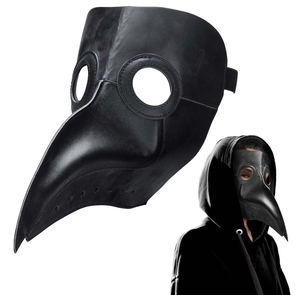 Cosplay Steampunk Pest Maske Vogel Schnabel Halloween Gothic Masken Pestmaske 