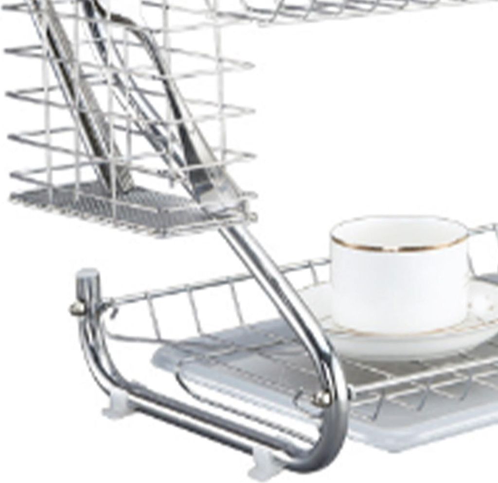 2-stöckiger Geschirrtrockner, große Kapazität, stabile Abtropfflächen für die Küche zu Hause