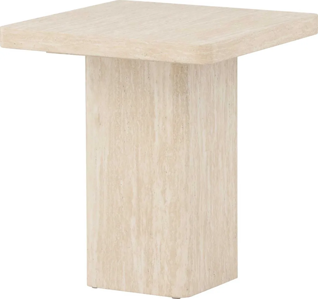Table basse beige Qvart mate résistante et facile à monter pour séjour - 7