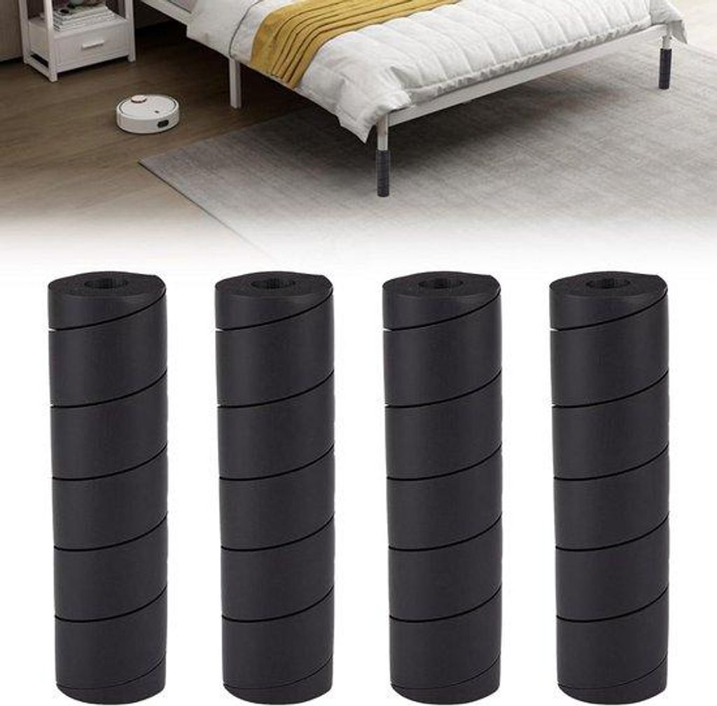 Verstelbare voetbeschermers voor meubelpoten - Set van 4 - Beschermers voor bedframe poten - Geschikt voor meubelstukken.