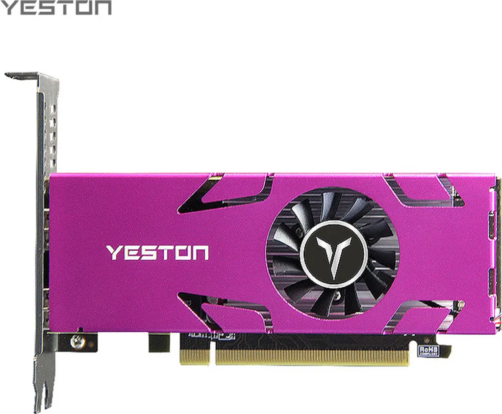Carte graphique quatre écrans Yeston RX550 4 Go avec 4 sorties HDMI direct