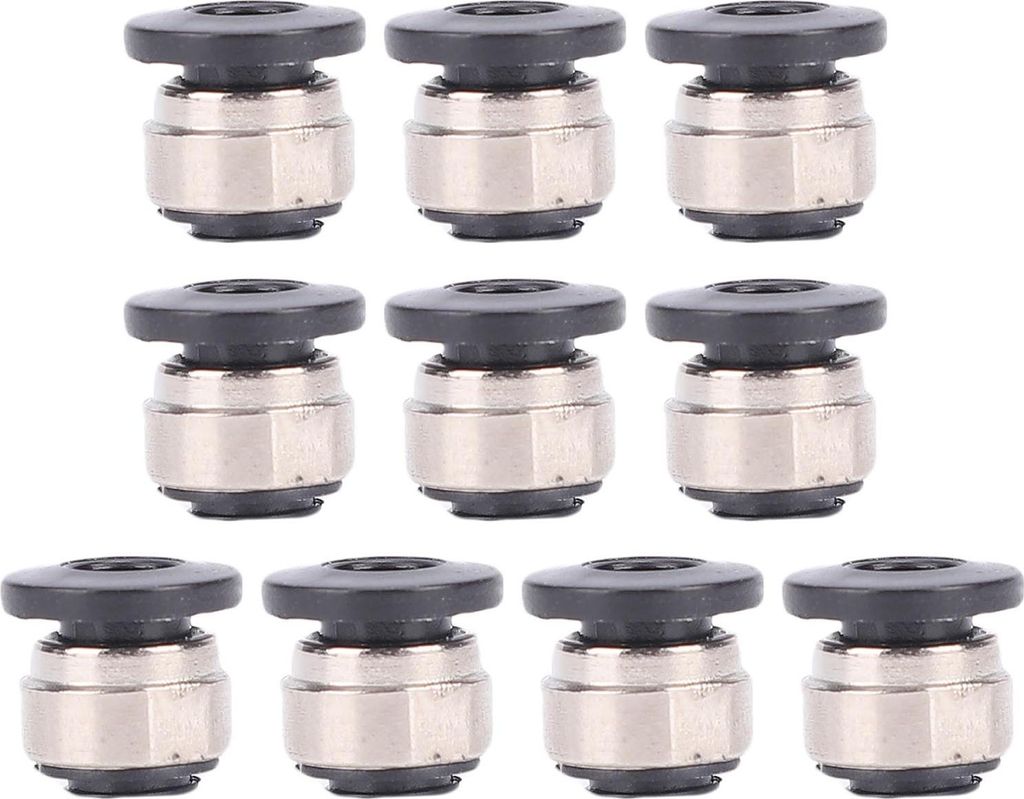 10 Stück pneumatische Filament-Einlassverschraubungen für 3D-Drucker, passend für Bambu Lab X1/X1E/P1P/P1S PTFE-Zuführungsschlauchverbinder