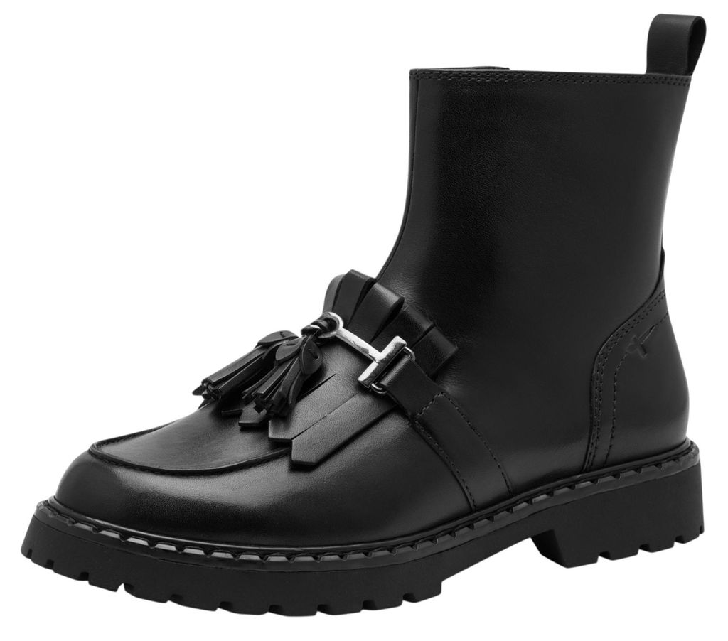 Tamaris Damen Elegante Stiefelette 1-25493-47 Schwarz Produktbild 