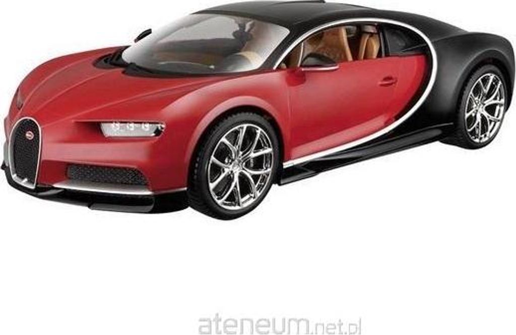 Bugatti Chiron nero/rosso 1:18 BBURAGO Immagine del prodotto 