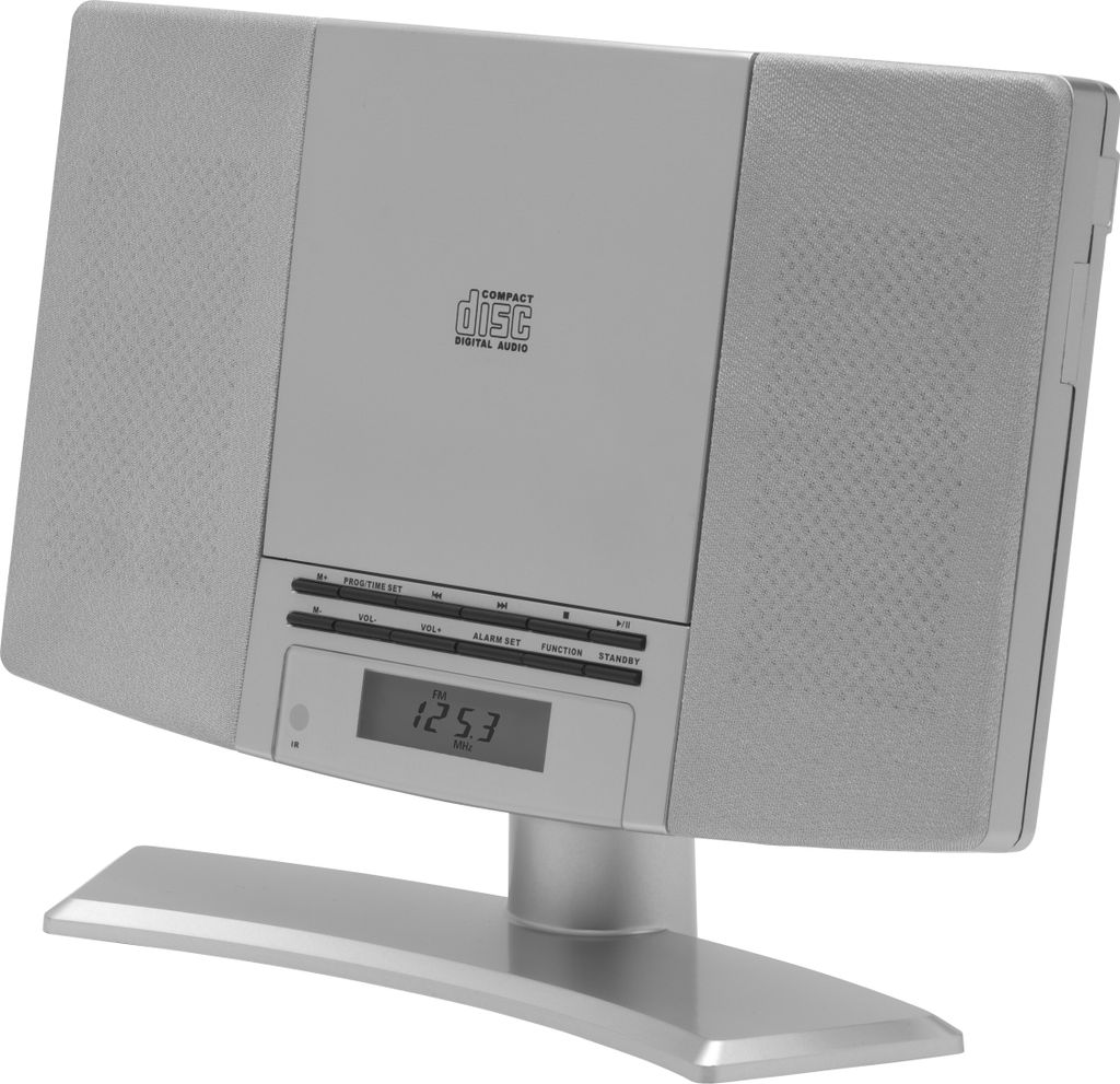Denver wandmontierbares Musiksystem mit UKW-Radio und CD-Player MC-5220SILVERMK2