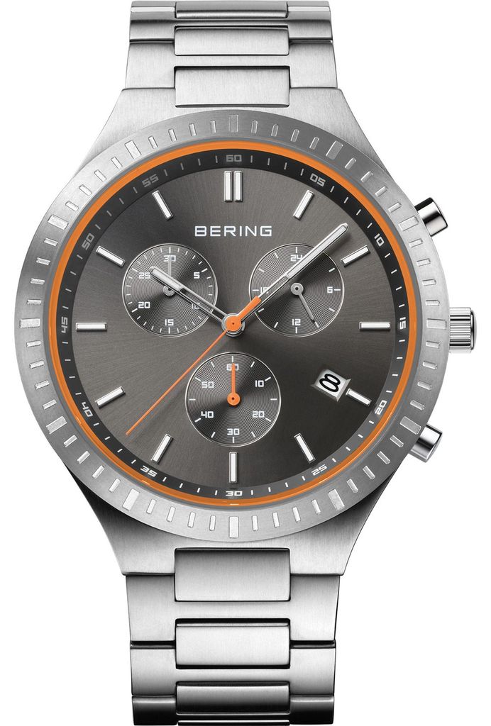 Bering Herren Uhr Armbanduhr Titan Chrono - 11743-709