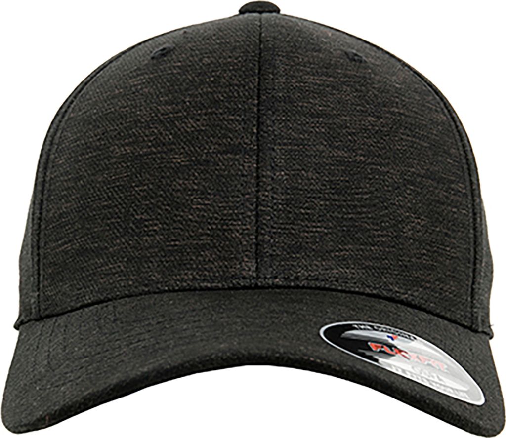 FLEXFIT FX6277M | Flexfit Natural Melange Cap, Eingearbeiteter Gummizug - Farbe: Black - Größe: S/M