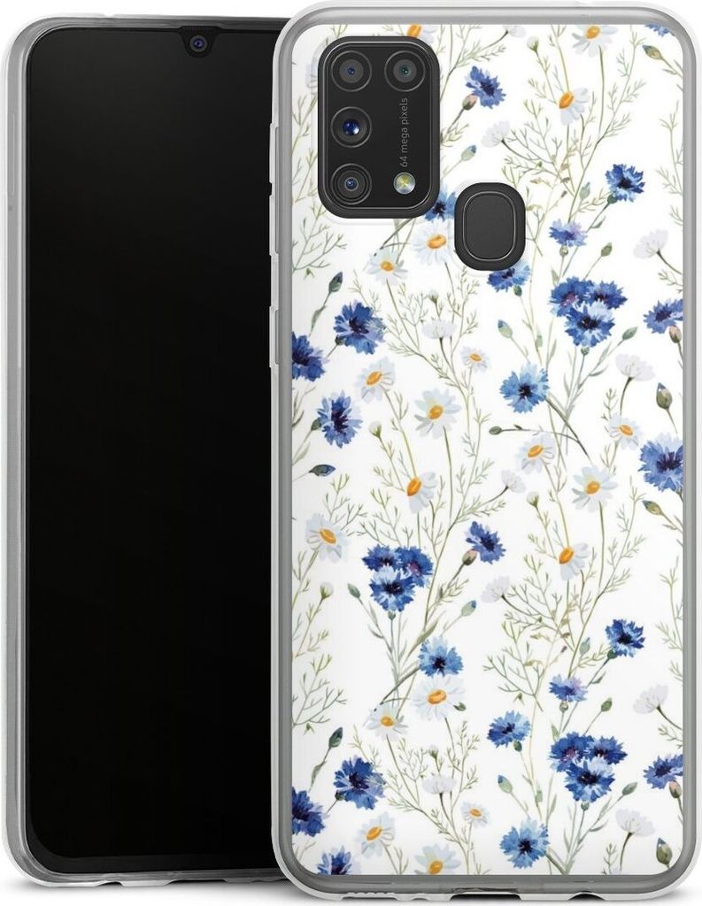 DeinDesign Slim Hülle für Samsung Galaxy M31 Silikon Case Ultra Dünn Handyhülle Blume Blumen Muster
