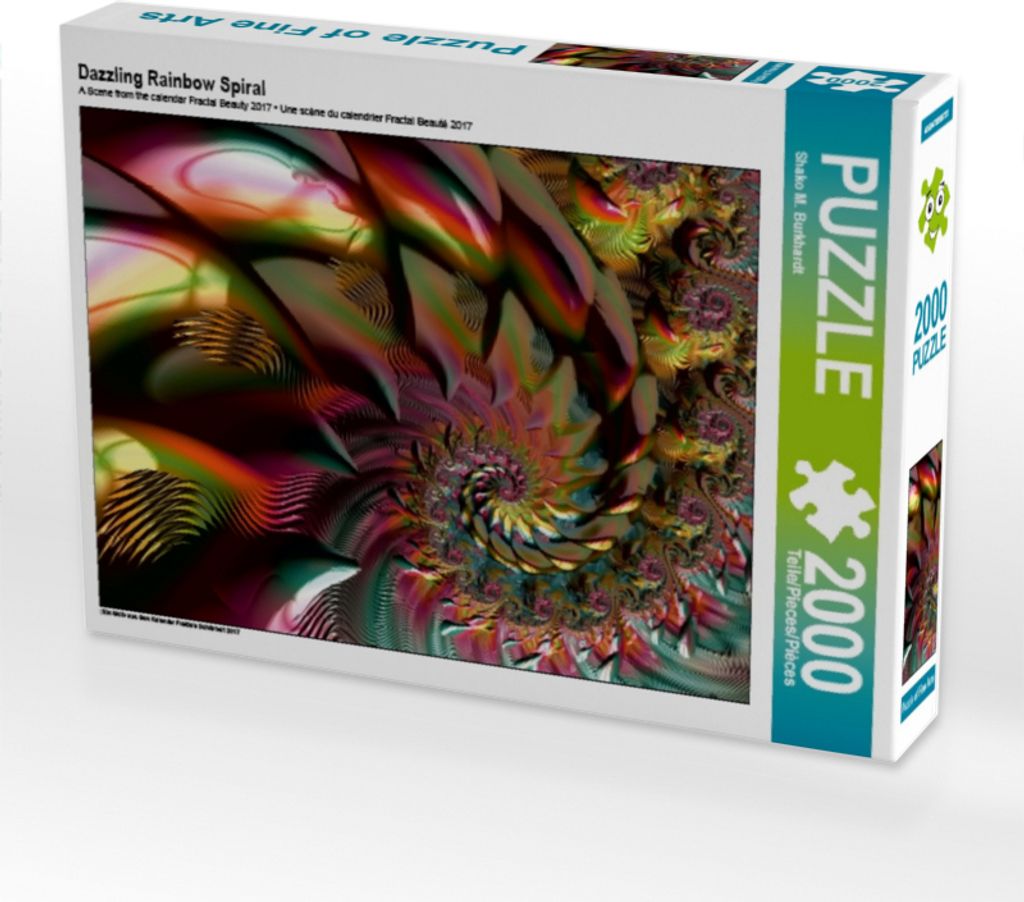 CALVENDO Puzzle Dazzling Rainbow Spiral | 2000 Teile Lege-Größe 90x67cm Foto-Puzzle für glückliche Stunden