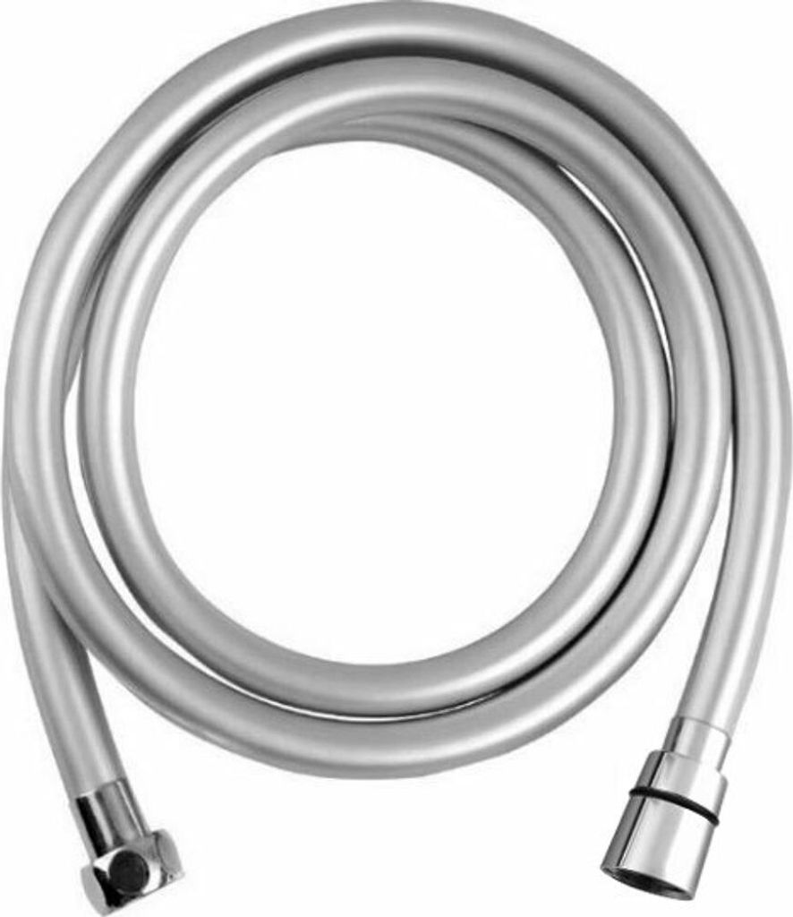 Sapho SOFTFLEX Plastik-Duschschlauch, 200cm, Metallic-Silber/Chrom