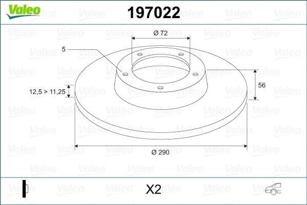 Supprimez les vibrations au freinage avec le disque Valeo 197022