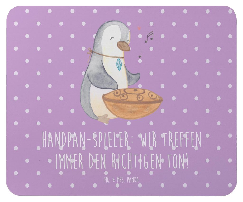 Mr. & Mrs. Panda Mousepad Handpan Spieler - Lavendeltraum - Geschenk, Meditation, Musiker, Harmonie, Lernen, mauspad laptop, Klangschalen, pc, Klä...